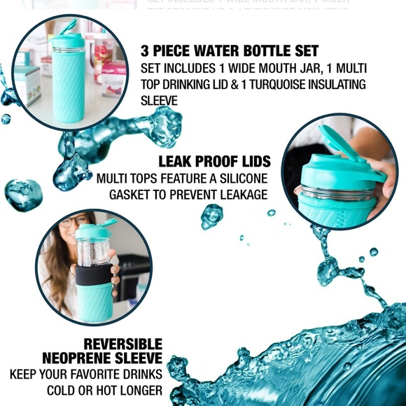 Masontops Mason Jar Hydration Kit NWT - Picture 4 of 8